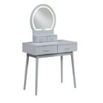 4565GY Dressing Table with Mirror - Image 3