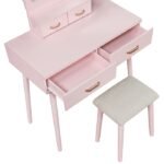 4565PK Dressing Table with Mirror - Image 6
