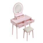 4565PK Dressing Table with Mirror - Image 2