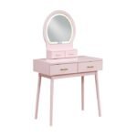 4565PK Dressing Table with Mirror - Image 3