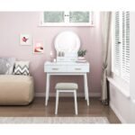 4565WH Dressing Table with Mirror - Image 7