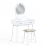 4565WH Dressing Table with Mirror