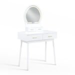 4565WH Dressing Table with Mirror - Image 3