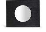 Optic Oak Wood Frame Mirror