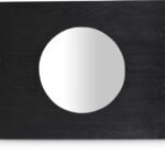 Optic Oak Wood Frame Mirror