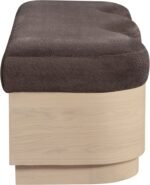Savoy Velour Fur Fabric Upholstered Bench - Image 4