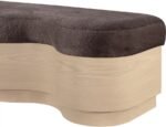 Savoy Velour Fur Fabric Upholstered Bench - Image 5