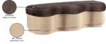 Savoy Velour Fur Fabric Upholstered Bench - Image 9