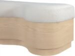 Savoy Velour Fur Fabric Upholstered Bench - Image 5