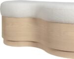 Savoy Velour Fur Fabric Upholstered Bench - Image 6