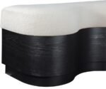 Savoy Velour Fur Fabric Upholstered Bench - Image 6