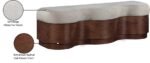 Savoy Velour Fur Fabric Upholstered Bench - Image 9