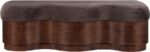Savoy Velour Fur Fabric Upholstered Bench - Image 3