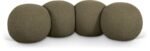 Apollo Boucle Fabric Upholstered Bench