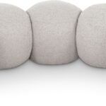 Apollo Boucle Fabric Upholstered Bench