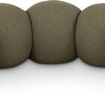 Apollo Boucle Fabric Upholstered Bench