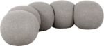 Apollo Boucle Fabric Upholstered Bench - Image 3