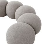 Apollo Boucle Fabric Upholstered Bench - Image 7
