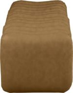 Atticus Vegan Leather Upholstered Bench - Image 4