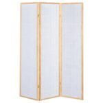 CARRIE 3-PANEL ROOM DIVIDER FOLDING SHOJI SCREEN NATURAL - Image 4