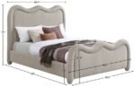Gavin Chenille Fabric Upholstered Bed - Image 7