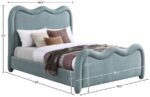 Gavin Chenille Fabric Upholstered Bed - Image 7