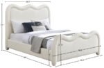 Gavin Chenille Fabric Upholstered Bed - Image 7