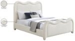 Gavin Chenille Fabric Upholstered Bed - Image 8