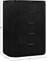 Astrid Solid Wood And Oak Veneer Chest - Image 13
