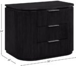 Astrid Solid Wood And Oak Veneer Nightstand - Image 13