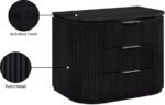 Astrid Solid Wood And Oak Veneer Nightstand - Image 14