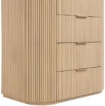 Astrid Solid Wood And Oak Veneer Chest - Image 9