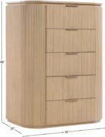Astrid Solid Wood And Oak Veneer Chest - Image 13