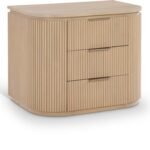 Astrid Solid Wood And Oak Veneer Nightstand
