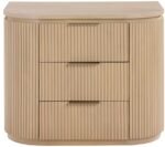 Astrid Solid Wood And Oak Veneer Nightstand - Image 3