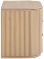 Astrid Solid Wood And Oak Veneer Nightstand - Image 4