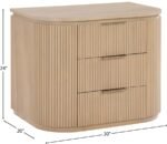 Astrid Solid Wood And Oak Veneer Nightstand - Image 13