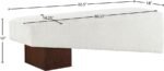 Alora Fabric Upholstered Bench - Image 8