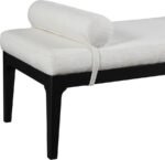 Priscilla Linen Textured Fabric Upholstered Bench - Image 5