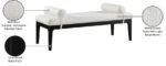 Priscilla Linen Textured Fabric Upholstered Bench - Image 9