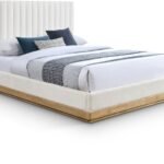 Emmet Chenille Fabric Upholstered Bed