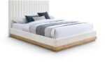 Emmet Chenille Fabric Upholstered Bed