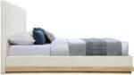 Emmet Chenille Fabric Upholstered Bed - Image 4