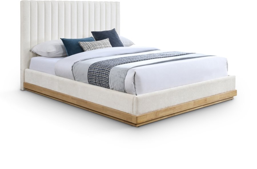 47959.jpg Emmet Chenille Fabric Upholstered Bed - Image 1
