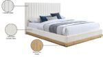 Emmet Chenille Fabric Upholstered Bed - Image 9