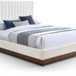 Emmet Chenille Fabric Upholstered Bed