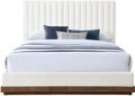 Emmet Chenille Fabric Upholstered Bed - Image 3