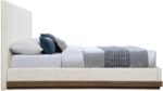 Emmet Chenille Fabric Upholstered Bed - Image 4