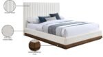 Emmet Chenille Fabric Upholstered Bed - Image 9