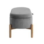 4797GY Lift Top Storage Bench - Image 3